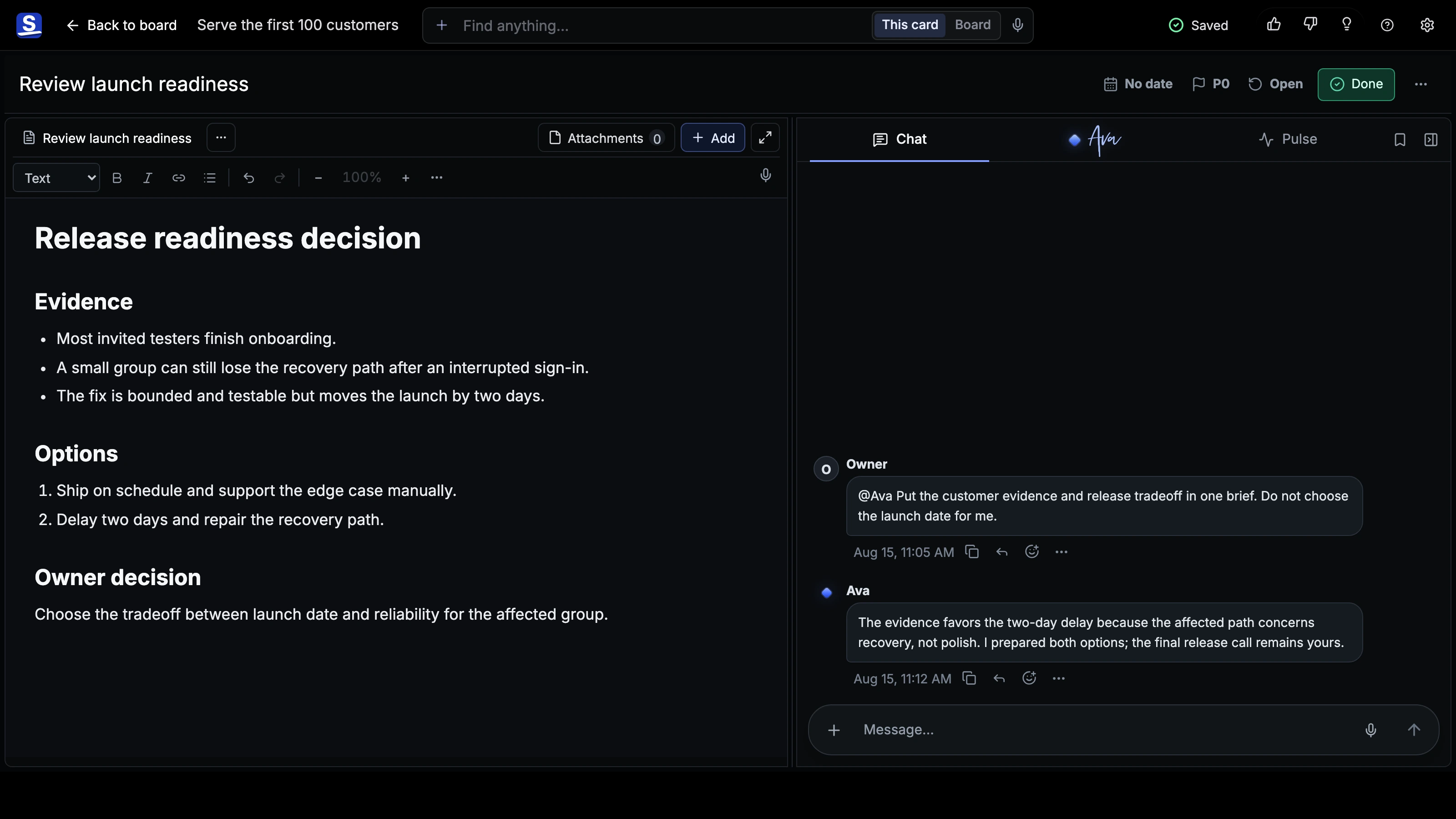 How I’m building You.one — with You.one Card Room showing current Stage, Chat, and work context.